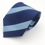 Custom woven striped necktie in your house-style colors, tailor made neckties in your custom design