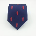 Custom neckties we made for a manufacturer of flip-flops, custom-designed neckties with logo