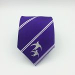Custom neckties for clubs with club logo at the tip, personalized club neckties in club colors