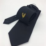 Club and company logo ties woven in your custom made tie design, custom ties