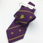 Tailor-made neckties with a company logo, personalized neckties woven in your custom tie design