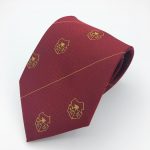 Tailor made necktie with logo, personalized neckties with recurring logos