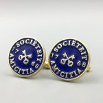 Cufflinks we made to order for a gentlemen's club, custom made cufflinks in a personalized design